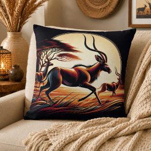 Coussin Sérénité en mouvement Inspiré de l'antilope