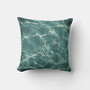 Coussin Sérénité océanique : Mesmerizing Aqua Design