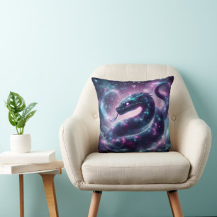 Coussin Serpent Cosmique Zodiaque Galaxie Astrologie