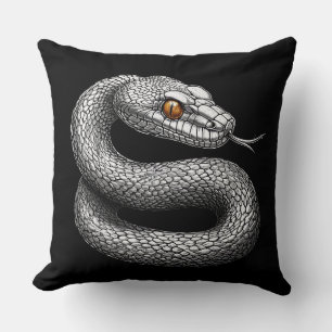 Coussin Serpent d'argent