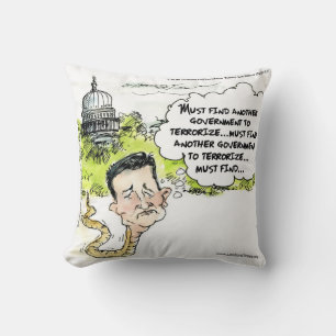 Coussin Serpent Ted Cruz Dans L'Oreiller À Lisse D'Herbe