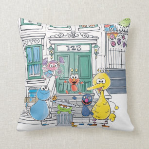 Coussin Sesame Pals Doodley Graphisme