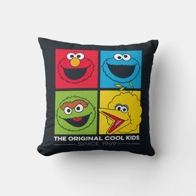 Coussin Sesame Street | Les Enfants Géniaux Originaux (Recto)