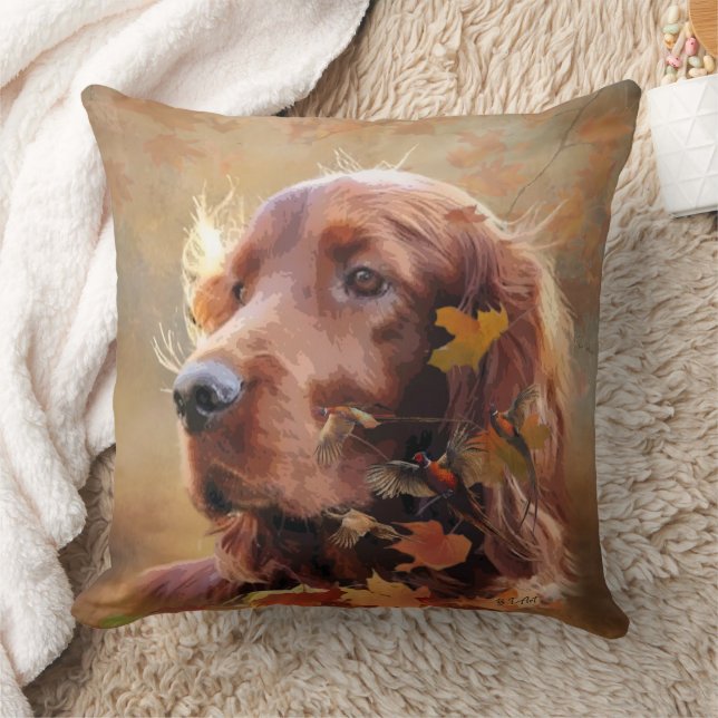 Coussin Setter irlandais (Couverture)