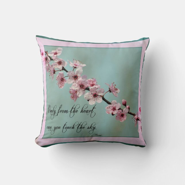Coussin Seulement du coeur floral (Recto)