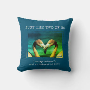 Coussin SEULEMENT TOUS LES DEUX Couples chrétiens flamants