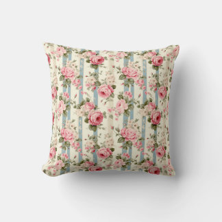 Coussin Shabby Chic Roses Vintages