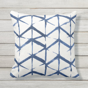 Coussin Shadow Geo/Chevron, Indigo/Navy