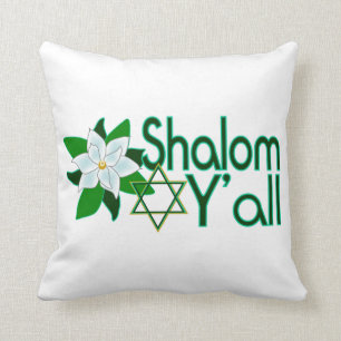 Coussin Shalom vous magnolia