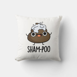 Coussin Sham-poo Drôle Poop Avec Shampoo Bubbles Pun