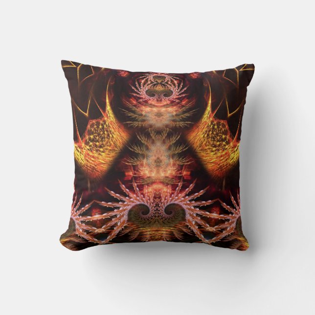 Coussin Shaman Visionnaire Fractal Art Cushion (Recto)