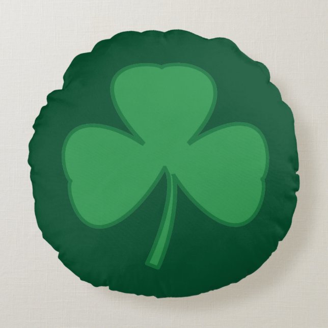 Coussin Shamrock classique (Devant)