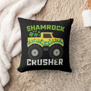 Coussin Shamrock Croiseur Monster Camion St Patrick's Day