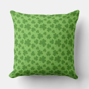 Coussin Shamrock de la Saint Patrick Motif Clover