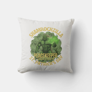 Coussin Shamrockzilla Peacekeeper: St. Patrick’s Day Kaiju