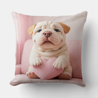 Coussin Shar Pei Puppy – Sweet Embrace by WangWang