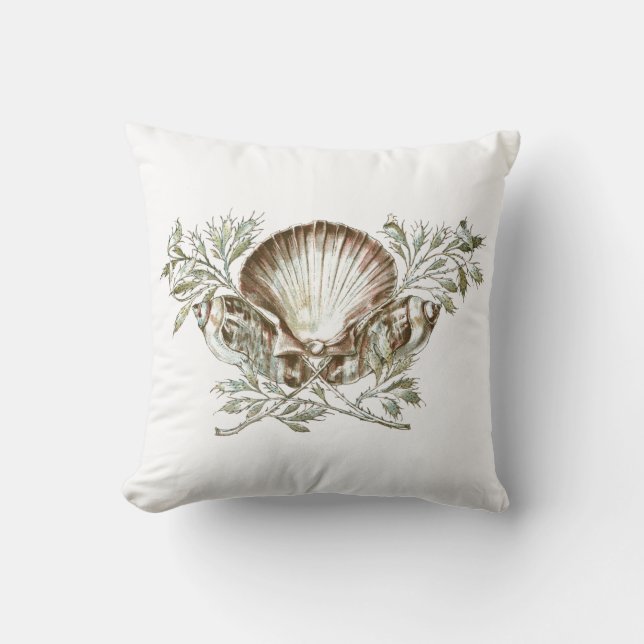 Coussin Shell blanc (Recto)