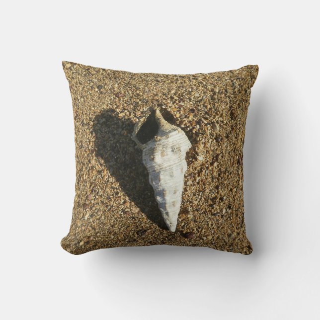 Coussin Shell sur le sable (Recto)