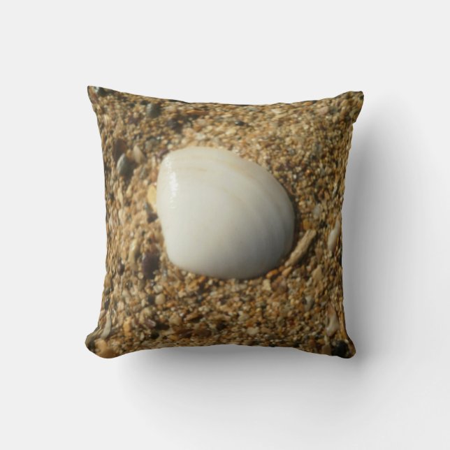 Coussin Shell sur le sable (Recto)