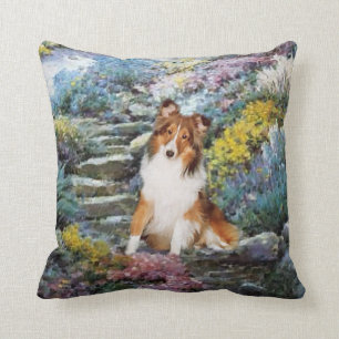 Coussin Shetland Sheepdog Sheltie Art Cadeaux
