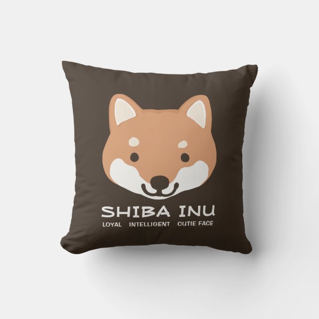 Coussin Shiba Inu, le visage intelligent de la tribu| Chie (Recto)
