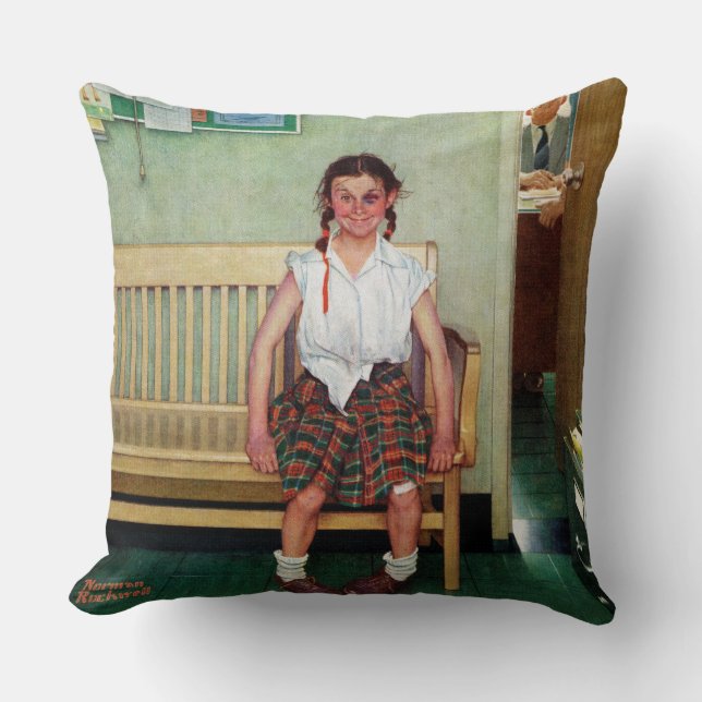 Coussin Shiner ou à l'extérieur du bureau du directeur (Recto)