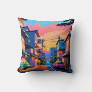 Coussin "Shizuka no Michi" (Rue Tranquille)