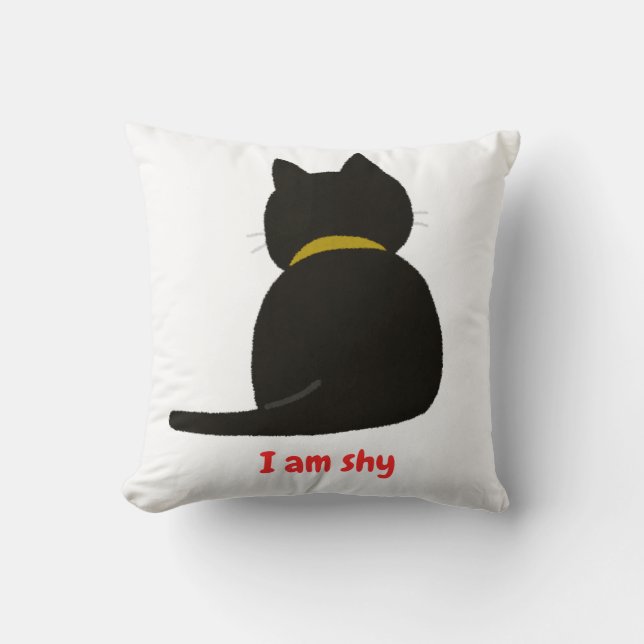 Coussin shy cat (Recto)