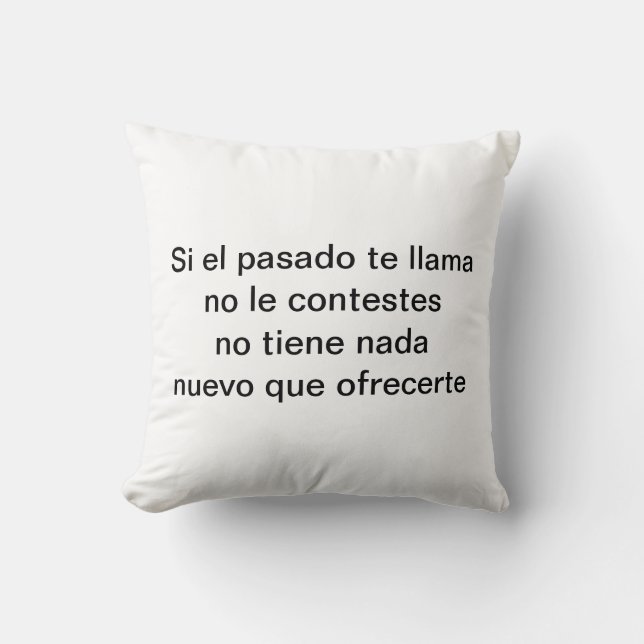 Coussin Si el pasado te llama (Recto)