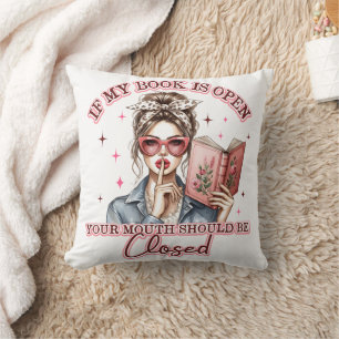 Coussin Si Mon Livre Est Ouvert...