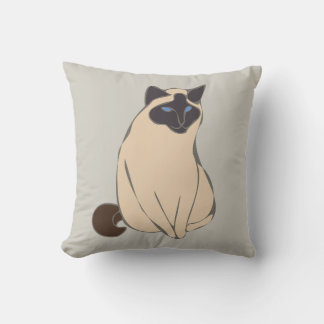 Coussin Siamese Cat Throw Pillow