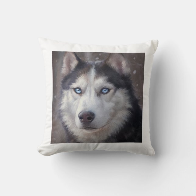 Coussin Sibérien Husky (Recto)