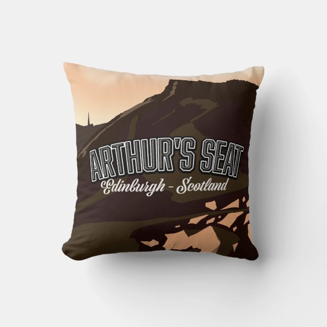 Coussin Siège d'Arthur Édimbourg Écosse (Recto)