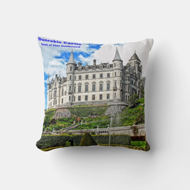 Coussin Siège du château de Dunrobin en Écosse, Clan Suthe (Recto)