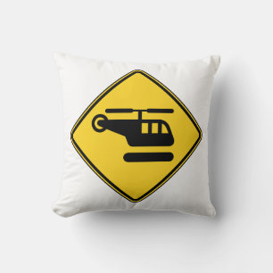 Coussin Signal d'hélicoptère de prudence