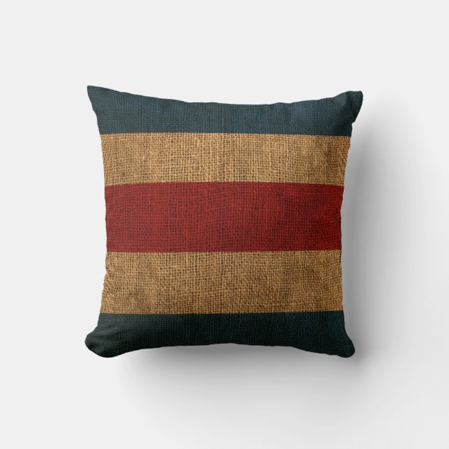 Coussin Signal nautique de la lettre C de drapeau (Recto)