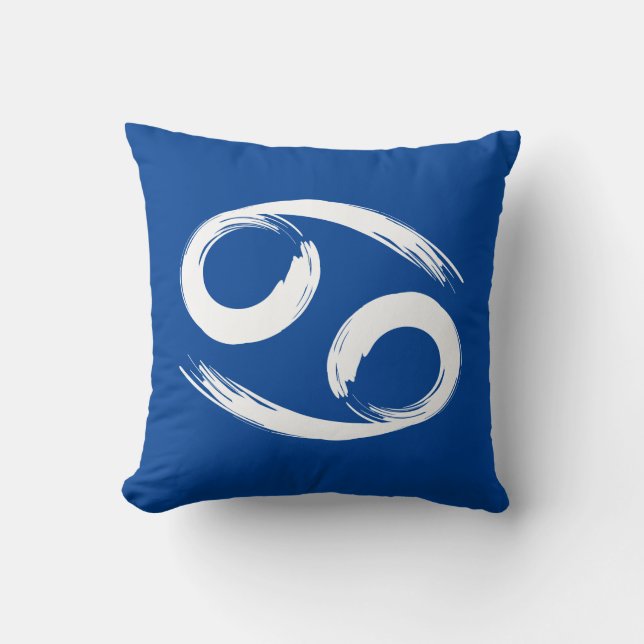Coussin SIGNE CANCER Zodiaque Juin Juillet Été Astrologie (Recto)