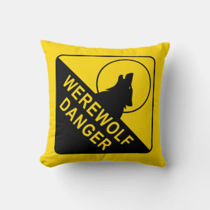 Coussin SIGNE DE DANGER Werewolf