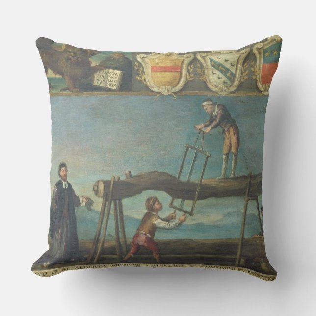 Coussin Signe de la guilde des travailleurs vénitiens de (Recto)