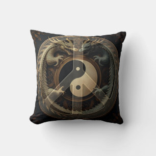 Coussin Signe de paix Yin Yang 