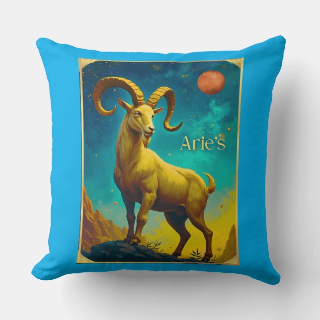 Coussin Signe du zodiaque Bélier le Bélier (Recto)
