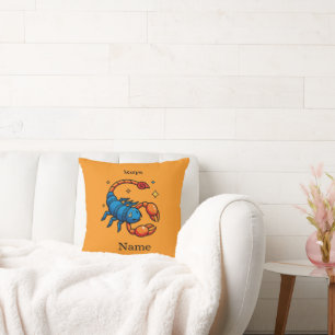 Coussin Signe du zodiaque Scorpion Horoscope Pop Art Migno