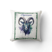 Signes zodiaques en aquarelle : Capricorne