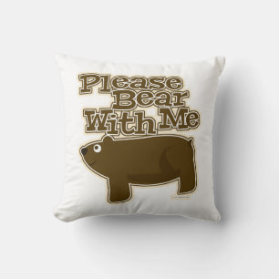 Coussin S'Il Vous Plaît Portez Avec Moi Un Sympa Logo Anim