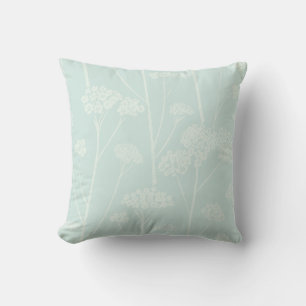 Coussin Silence de Prairie Aqua Douce Pale Seafoam