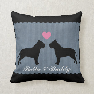 Coussin Silhouette d'amour de Pitbull