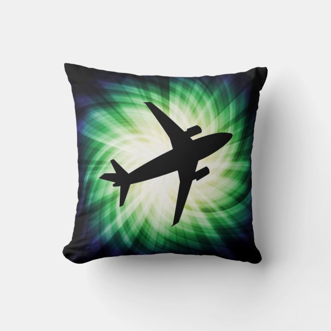 Coussin Silhouette d'avion ; Cool (Recto)