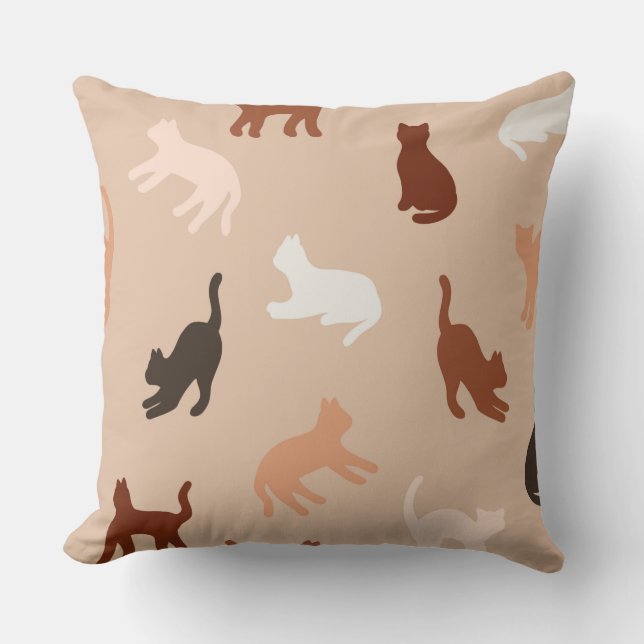 Coussin Silhouette de chat (Recto)