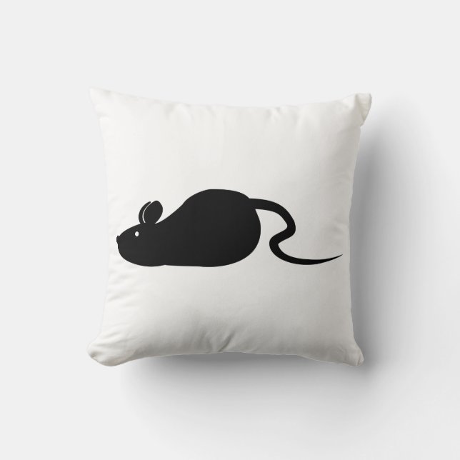Coussin Silhouette de la souris (Recto)