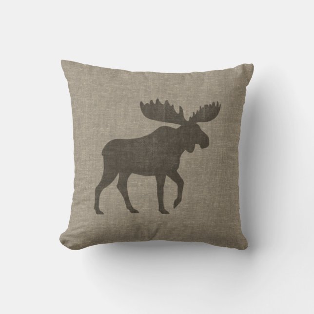 Coussin Silhouette d'Oie| La faune du pays| Cabine (Recto)